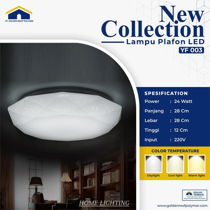 Gambar Lampu Plafon LED / Lampu Ruangan LED / Lampu Hias LED - YF003 dari Jkt_Store* undefined Tokopedia