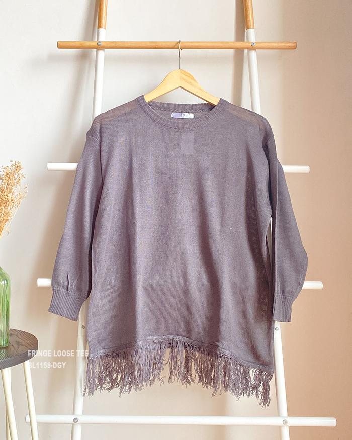 Gambar SALE! MyYoora Blouse Collections Koleksi Atasan Wanita - Fringe-Grey dari MyYoora Shop undefined Tokopedia