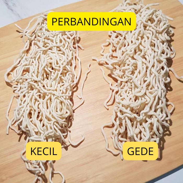 Gambar Mie Mentah Ekonomis Untuk Mie Ayam 1000 gr/ 1 kg BISA 12 PORSI - Mie Kecil dari Gomoru undefined Tokopedia