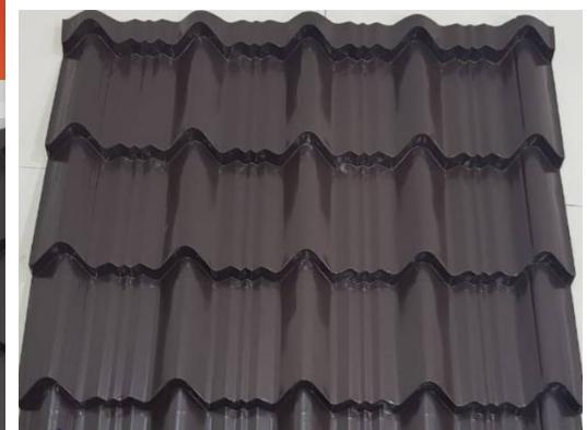 Gambar Genteng Seng Starroof / Hokistar / Classic 4 Daun Coklat 0.25 mm - Rabung dari HomzKitz undefined Tokopedia