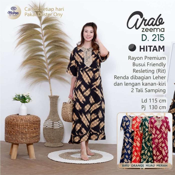 Gambar Daster Ony Model Arab Zeema Rayon Premium Kencana Ungu R573 - D.215 dari Batik AdaOny undefined Tokopedia