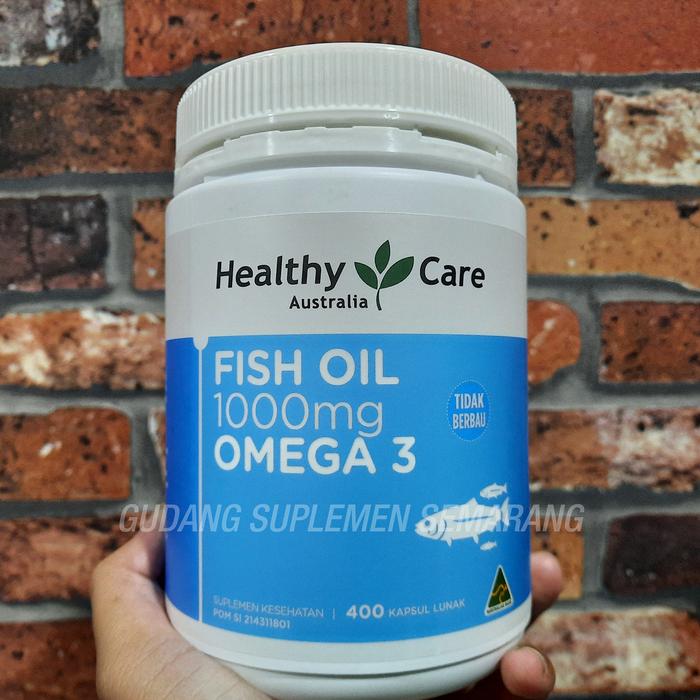 Jual Healthy Care - Fish Oil - 1000mg - Omega 3 - 400 Softgel - BPOM- Halal  - Kota Semarang - Gudang Suplemen Semarang | Tokopedia
