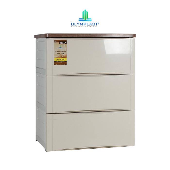 Gambar Olymplast Drawer Cabinet Tempat Penyimpanan ODC 03 M - Cokelat dari Olymplast undefined Tokopedia
