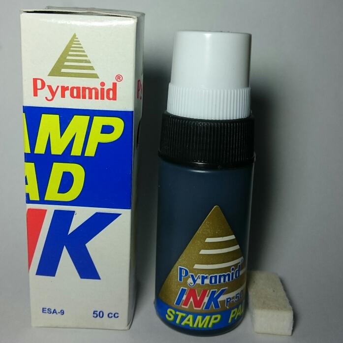 Gambar Pyramid Stamp Pad Ink / Tinta Stamp Pad Ink / Pyramid 50 cc St.Japan - Hitam dari LadangAtk Stationery undefined Tokopedia