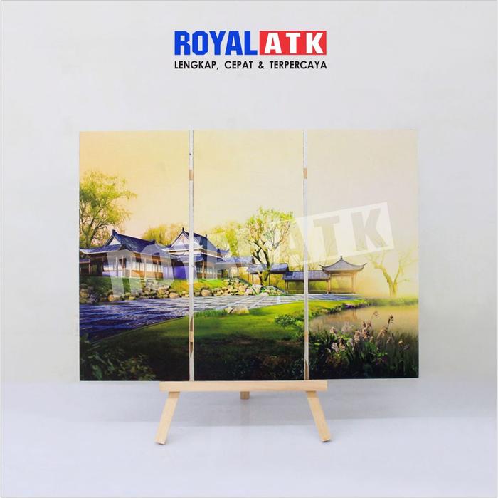 Gambar Hiasan Dinding / Kanvas Print + Mdf Set 3 Pcs - Gambar 2 dari Royal ATK undefined Tokopedia