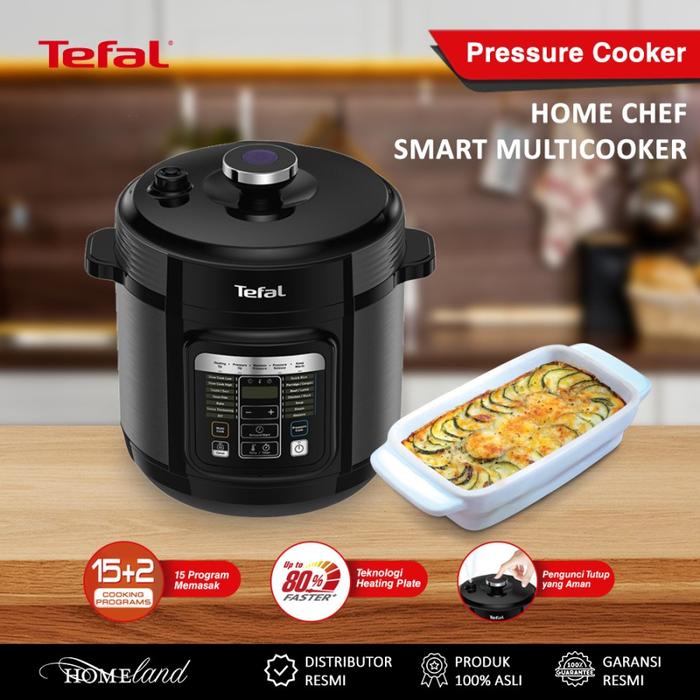Gambar Tefal Home Chef Smart CY601 - Pressure Cooker / Slow Cooker / Presto - Varian 1 dari Homeland Store undefined Tokopedia