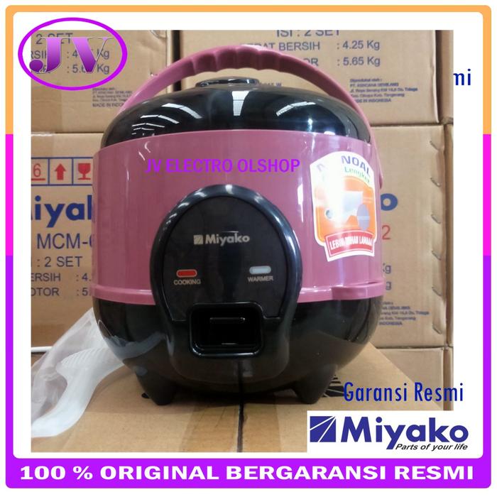 Gambar Magic Com MIYAKO MCM 606 A - 0,6 L / Rice Cooker Mini MIYAKO 3in1 - Hitam 606B-SBC dari JV electro olshop undefined Tokopedia