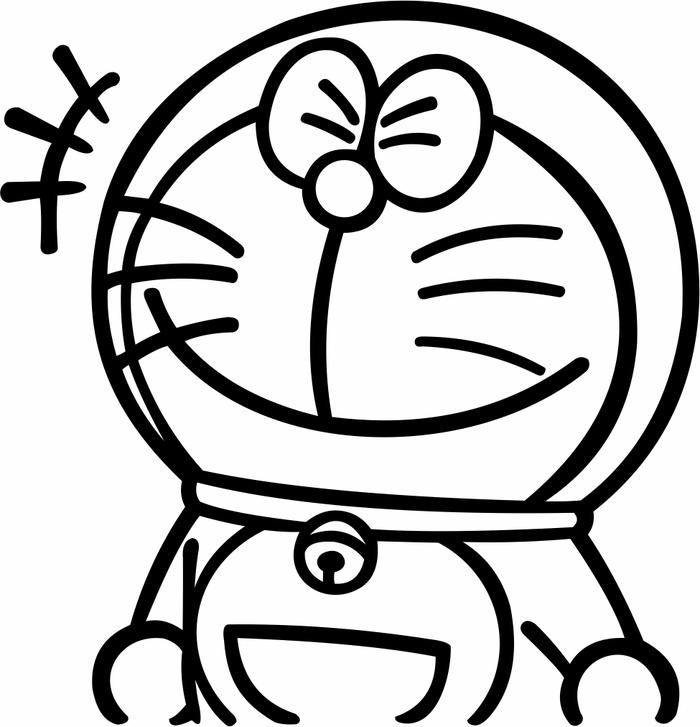 Gambar Stiker cutting gambar sketsa doraemon - Hitam dari stef31_shop undefined Tokopedia