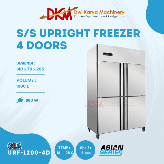 Jual Upright Freezer GEA URF-1200-4D Asian Series 4 Doors - Kota ...