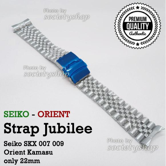 Jual Jubilee STRAP Rantai Jam Tangan Seiko Orient Kamasu Watch 22mm tali 22  - Jubilee Polos, Panjang Standar - Jakarta Utara - societyshop | Tokopedia
