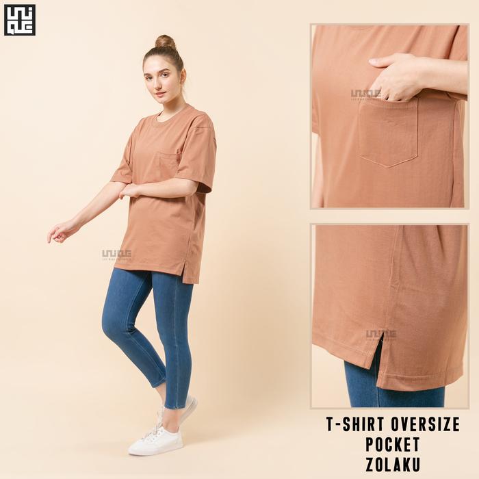 Gambar UNIQUE - (Pocket Series) Kaos Polos Oversize Pocket Milo - Milo, M dari Kaos Polos UNIQUE undefined Tokopedia