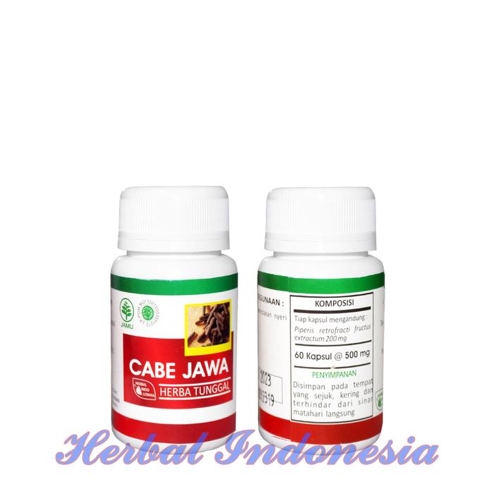 Gambar Kapsul Herba Tunggal HIU Cabe Jawa Isi 60 Kapsul -Atasi Lemah Syahwat dari Herbal Indonesia undefined Tokopedia
