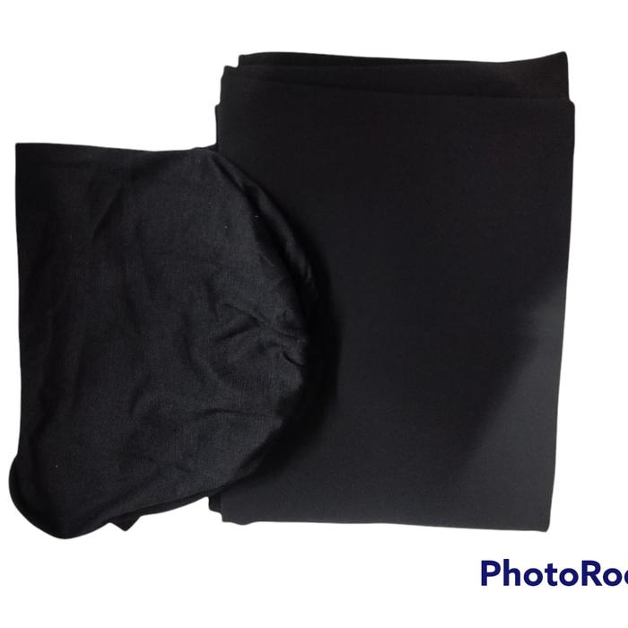 Gambar PASHMINA Inner 2in1 Ceruty Babydoll Premium kerudung instant Jilbab Ceruti - Hitam dari Cheriashopok undefined Tokopedia