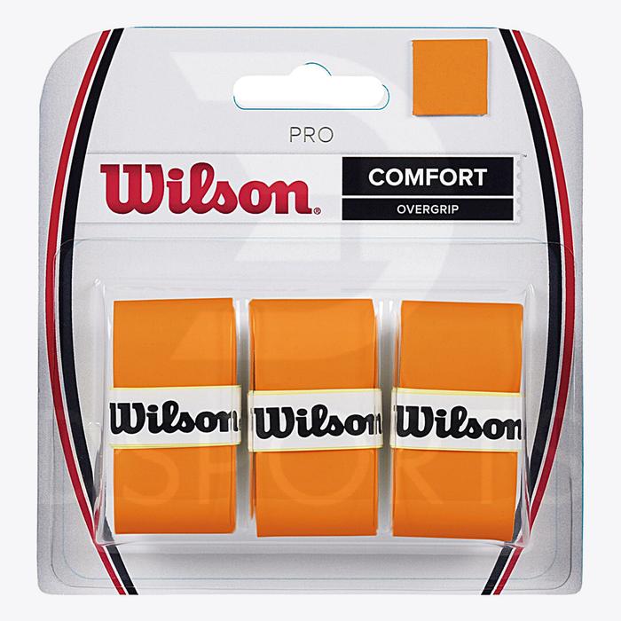 Gambar Wilson Pro Comfort isi 3 Pack 1 ( Tennis Overgrip Grip Tenis ) ORI - Orange dari Dsports Original undefined Tokopedia