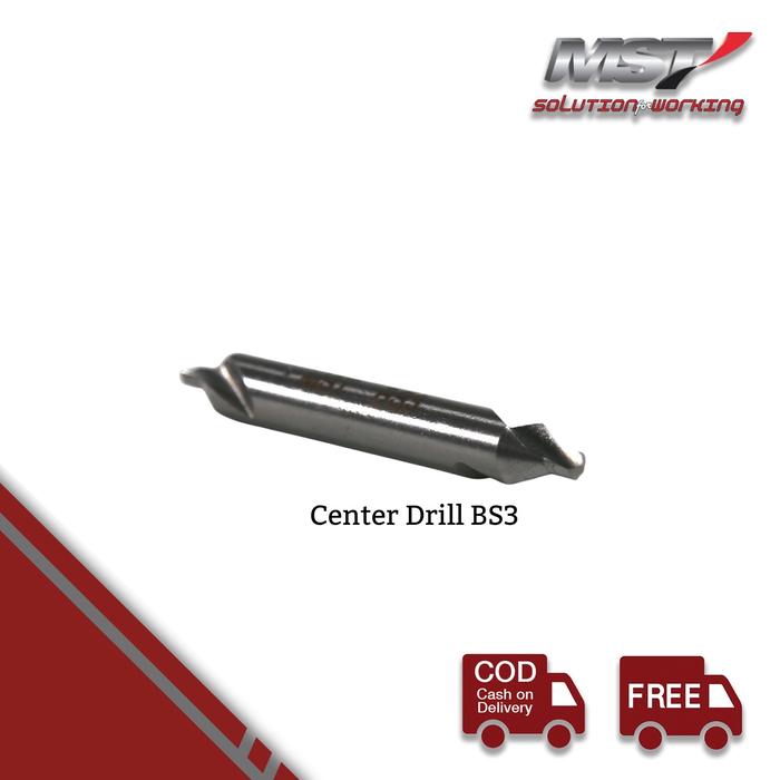 Gambar MST Mata Bor Bubut / CENTER DRILL HSS - BS3 dari MST TOOLS undefined Tokopedia
