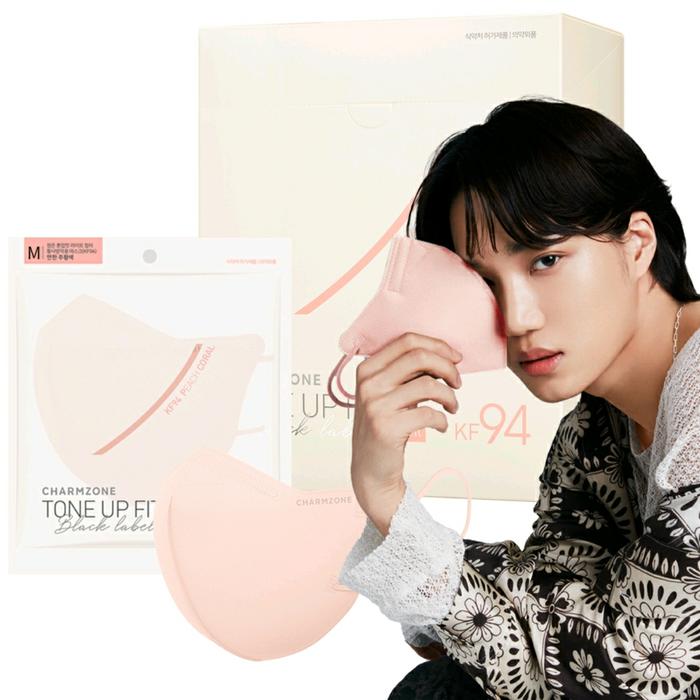 Gambar Masker Charmzone XKai Tone Up Fit Black Label Light Mask Korea - Coral, L dari Rabbityellow undefined Tokopedia