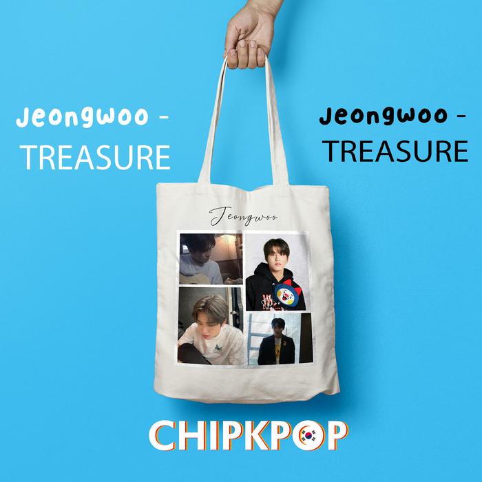 Gambar [JEONGWOO PAKET SET] I TOTEBAG JEONGWOO TREASURE MURAH I TOTEBAG JEONGWOO TREASURE I TAS TREASURE MURAH I TOTEBAG CUSTOM I ALBUM TREASURE - Versi 2, Totebag ONLY dari chipkpop undefined Tokopedia