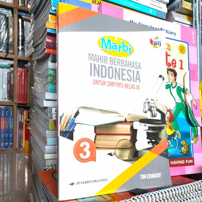Gambar Mardi mahir berbahasa Indonesia kelas 9 SMP k13 Erlangga dari Ivanasumberbook undefined Tokopedia
