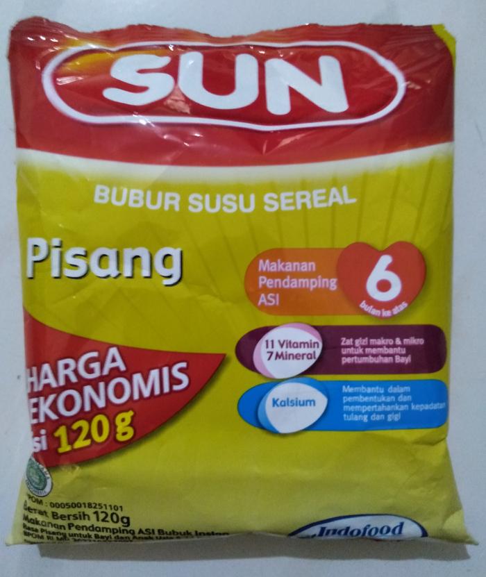 Gambar Bubur SUN Pisang ekonomis 120 gr - pisang, 120 gr dari TinzStoree undefined Tokopedia