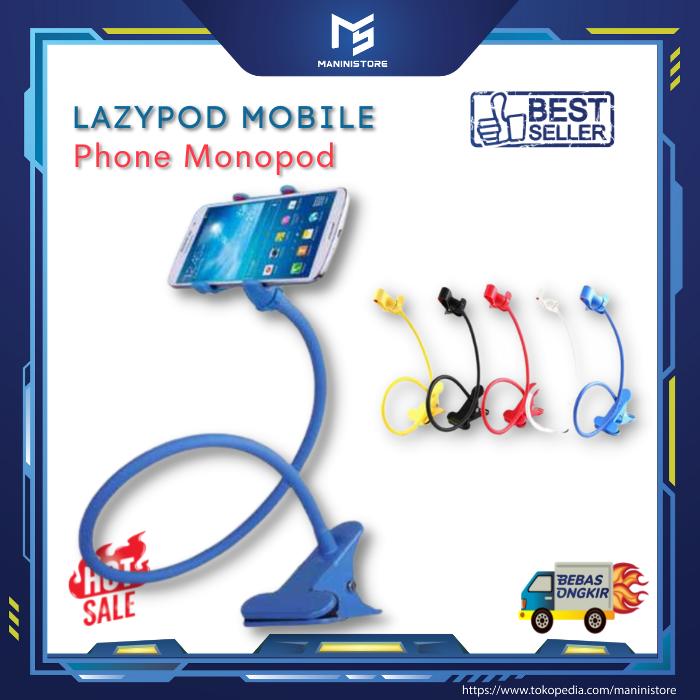 Gambar Holder Tempat Hp Jepitan Smartphone Universal Rumah Murah - Biru dari Manini Store undefined Tokopedia