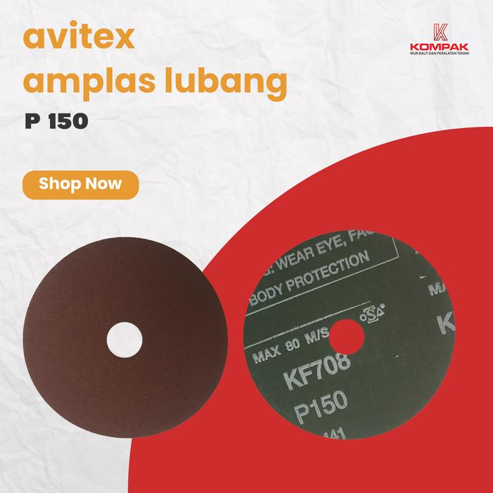 Gambar VSM Amplas Bulat Velcro 4" Grid 60 80 100 150 / Amplas tempel 4inch - P150 dari Kompak Teknik undefined Tokopedia