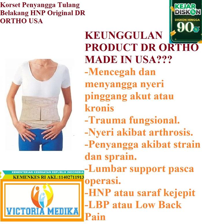 Gambar KORSET/LUMBAR Penyangga Tulang Belakang HNP New Original DR ORTHO USA - S dari CV. VICTORIA MEDICA undefined Tokopedia