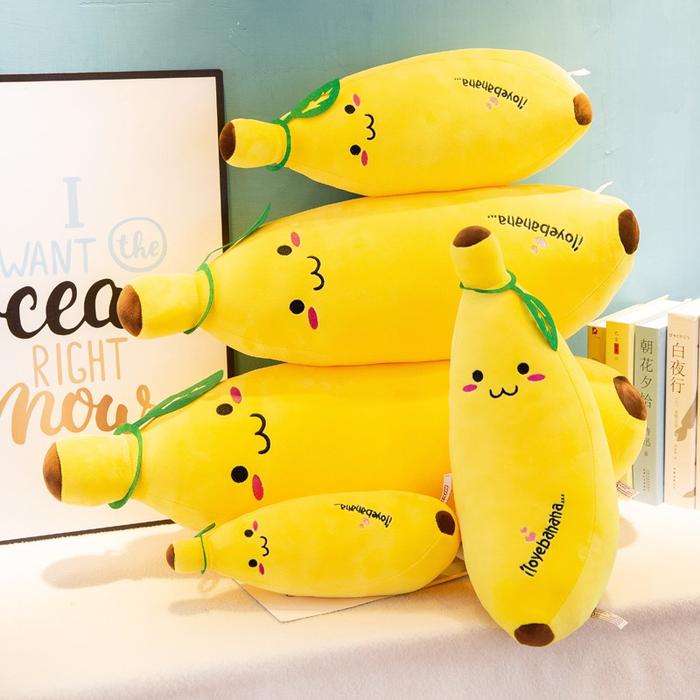 Gambar Boneka Bantal Guling Buah Pisang Import Panjang Halus Lembut - Bantal Pisang M dari Hello Boneka undefined Tokopedia
