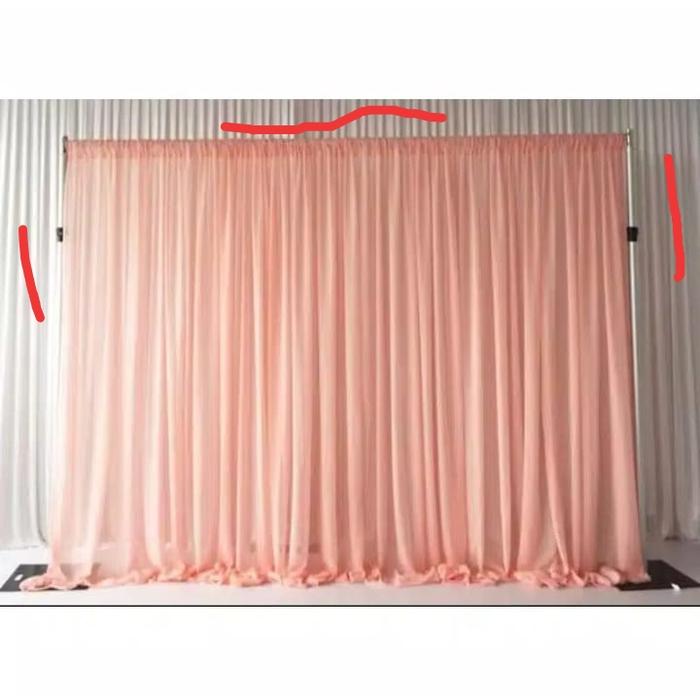 Gambar Backdrop background filamin polos dan kombinasi tinggi 210 cm - polos, 210cm x 50cm dari ranaa ollshop undefined Tokopedia