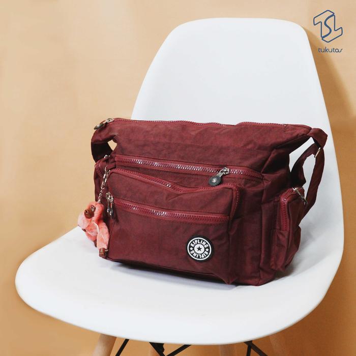 Gambar TAS SELEMPANG KIPLING STYLISH TAS WANITA FREE KIPLING DOLL [SJA57] - Marun dari HYBRAND.ID undefined Tokopedia