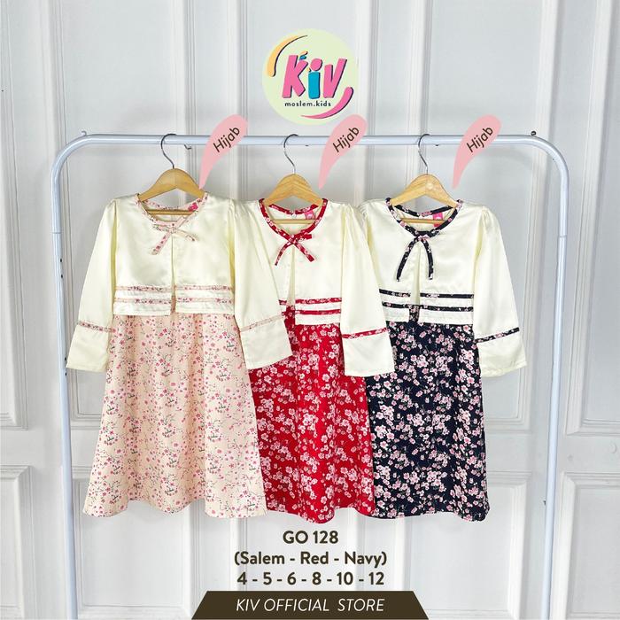 Gambar KIV GO 128 Gamis Anak Perempuan Rompi Sakura FREE HIJAB GROSIR - 4-5-6-8-10-12 dari KIV undefined Tokopedia