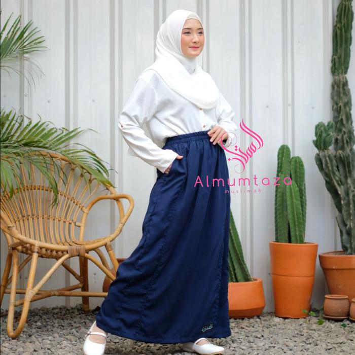 Gambar Rok celana wolfis || Almumtaza Muslimah - Navy, XL dari Bukittinggi_Store undefined Tokopedia