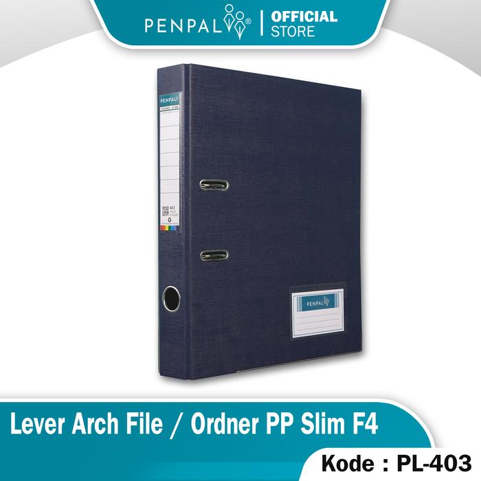 Gambar Penpal Lever Arch File / Ordner Folio Slim PL-403 - Biru Navy dari Penpal Stationery undefined Tokopedia