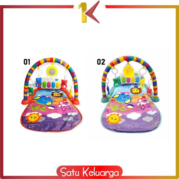 Gambar SK-M15-16 Baby Play Gym Mainan Anak Bayi Rattle & Piano Playmat Matras - Playgym 910, 01 dari Satukeluarga undefined Tokopedia