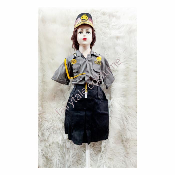 Gambar Costume/Baju Profesi polisi wanita/Polwan / anak perempuan / Kostum dari Fairytale Costume undefined Tokopedia