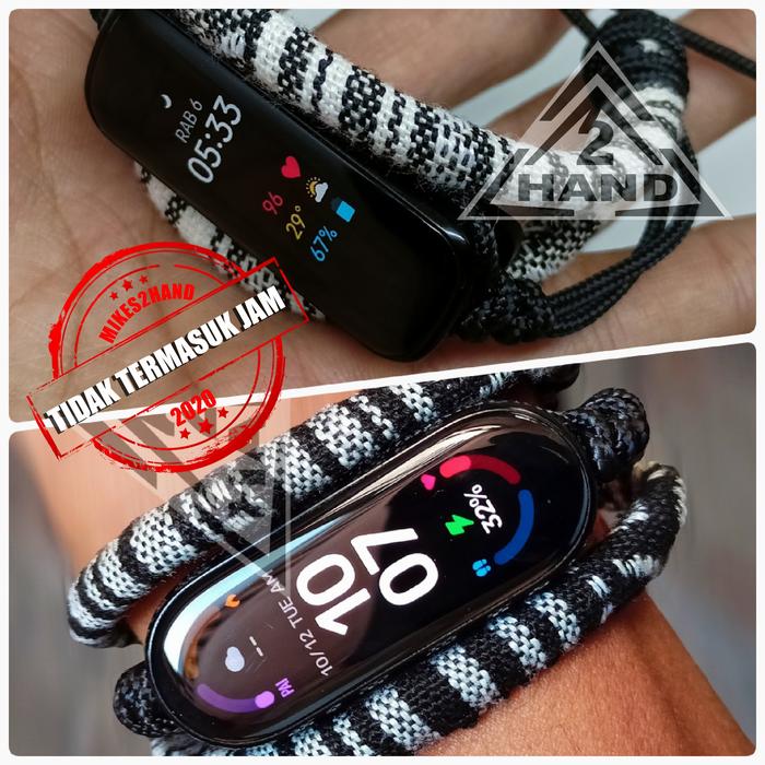 STRAP MIBAND AMAZFIT BAND Simply Paracord Etnik Line Hitam