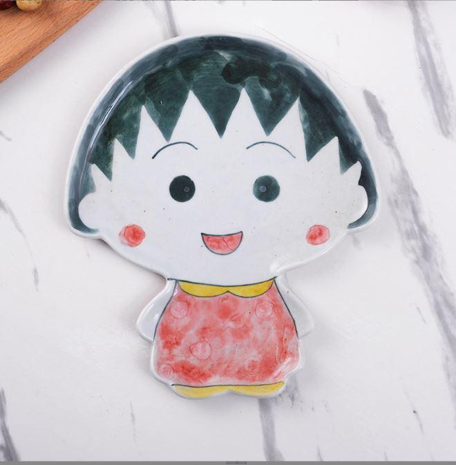 Gambar PIRING PLATE CHIBI MARUKO CHAN LUCU CUTE KERAMIK GIFT HADIAH KARAKTER - Full body dari Homvie undefined Tokopedia