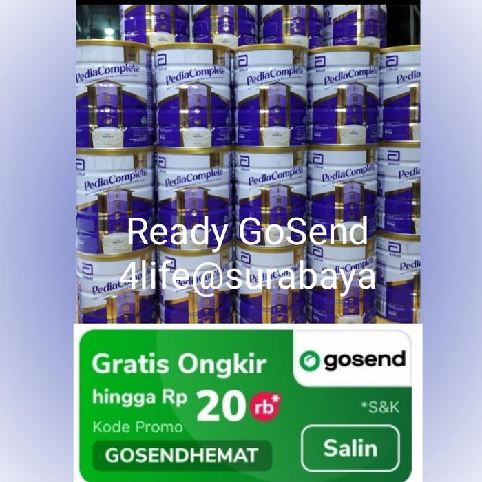 Gambar pediasure complete pediaComplete 850gr GOJEK GrAb - extra bubble dari 4life@Surabaya undefined Tokopedia