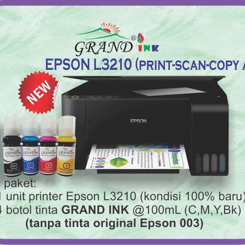 Jual Printer Epson L3210 Pengganti L3110 - Tinta Grand Ink - Jakarta Pusat  - Grand Ink | Tokopedia