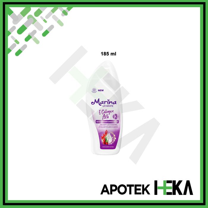 Gambar Marina Handbody Lotion UV White E Collagen Asta - Astaxanthin Vit C - 185 ml dari Apotek Heka Semarang undefined Tokopedia
