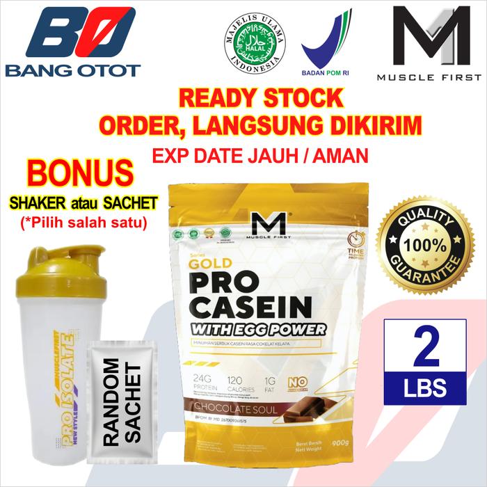 Jual M1 PRO CASEIN 2 Lbs MUSCLE FIRST M1 GOLD PRO CASEIN WITH EGG POWER ...