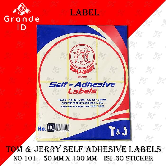 Label 102 Jual TOM & JERRY 121 100 101 102 103 107 112 120 122 TJ LABEL STICKER ...