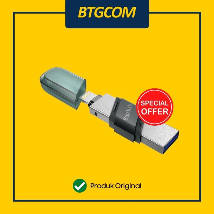 Gambar FLASHDISK OTG LIGHTNING IPHONE SANDISK IXPAND FLASH DRIVE FLIP 64GB dari btgcom undefined Tokopedia