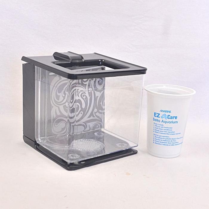 Gambar MARINABETTA Akuarium Ikan EZ Care Aquarium 2.5L - Hitam dari Pet Republic Indonesia undefined Tokopedia