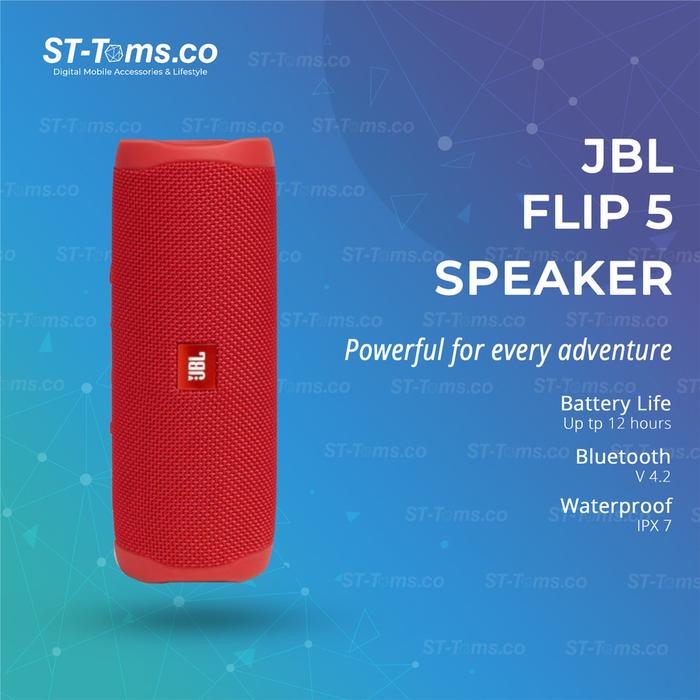 Gambar JBL Flip 5 Bluetooth Speaker - Red dari ST-Toms.co undefined Tokopedia