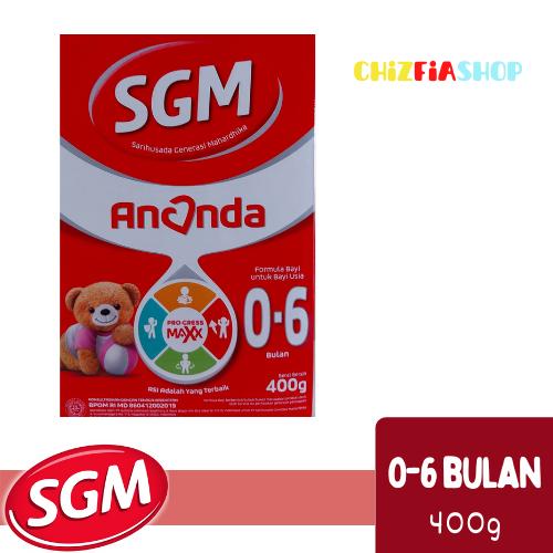 Gambar SGM Ananda (0-6 Bulan) 400gr dari chizfiashop undefined Tokopedia