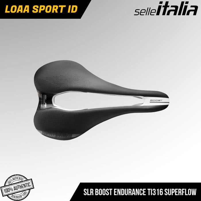 Selle Italia SLR Boost Endurance Superflow Saddle Titanium Rails S3  130mm Wide di Loaa Sport Id Tokopedia