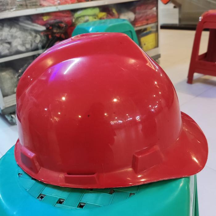 Gambar Helm safety proyek TS / Helm kerja lapangan TS ( Lengkap) Murah - Merah dari Astetika Safety undefined Tokopedia