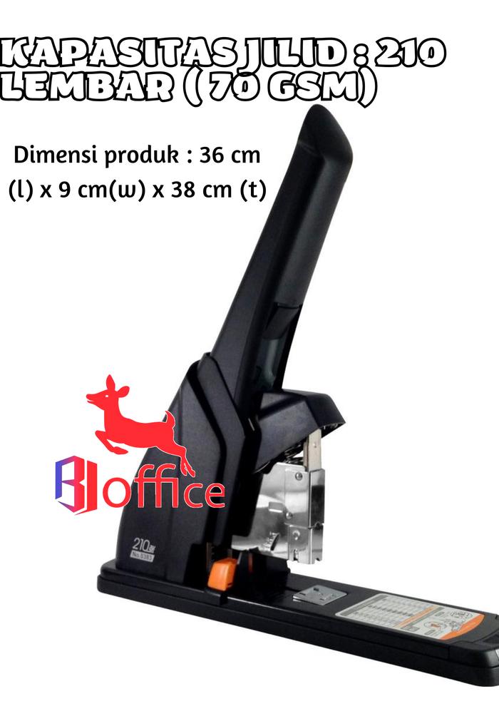 Jual Deli Stapler Heavy Duty 210 Sheets / Stapler Jilid Murah / 0383