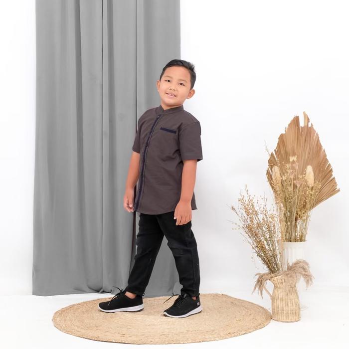 Gambar Baju Koko Couple Ayah Anak Atasan Muslim Pria Lengan Pendek - Anak 1, Anak XXL dari Marolla Store undefined Tokopedia