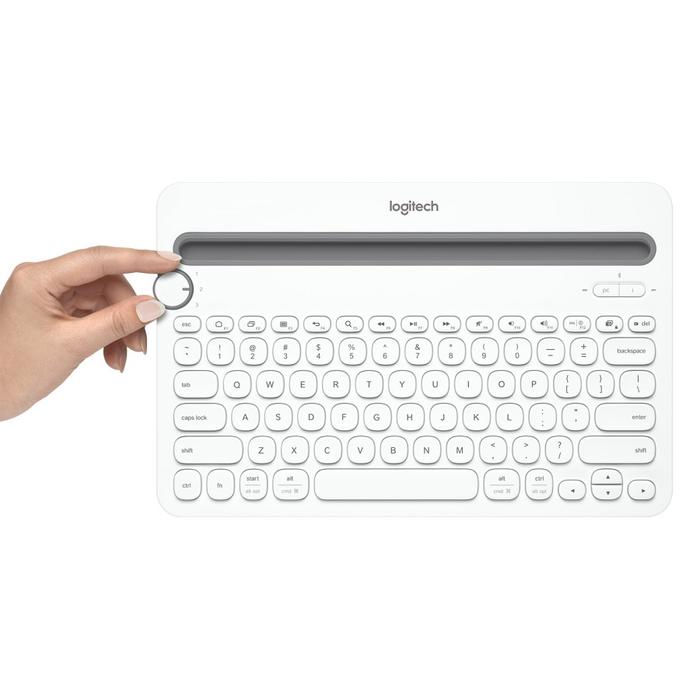 Gambar Logitech K480 Keyboard Wireless Bluetooth Multi-Device - Putih dari Smart Media Computer undefined Tokopedia